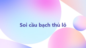 Soi cầu bạch thủ lô